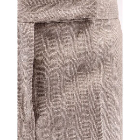 Max Mara Women Mxmdeserto Linen Trousers